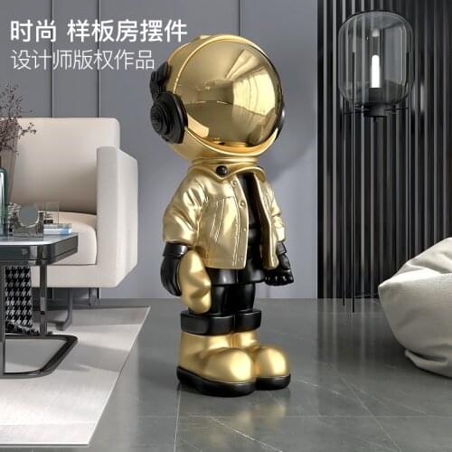 Creative astronauts luxury living room ornaments Large floor porch TV cabinets next to home decorations Astronauts baby gifts