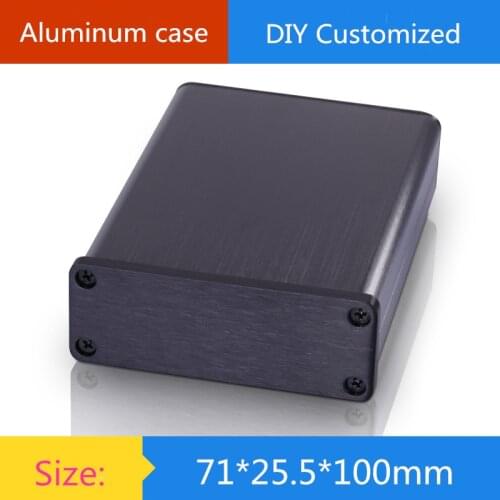 Mini aluminum amplifier chassis/Instruments/Wireless Transmitter/Digital amplifier Enclosure / case / DIY box ( 71*25.5*100 mm)