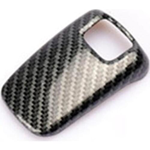 Carbon Fiber Car Gear Shift Knob Gear Head Cover Stickers Trim Frame Accessories for Peugeot 3008 GT 4008 5008 2017-2019