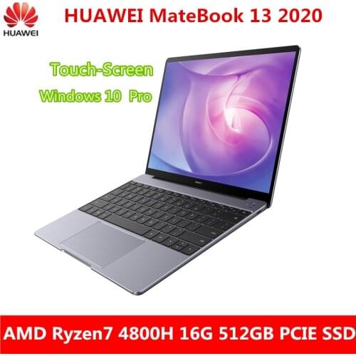 New Touch-Screen version HUAWEI MateBook 13 2020 13 inch laptop Ryzen7 4800H 16G 512GB PCIE SSD FHD IPS ultrabook