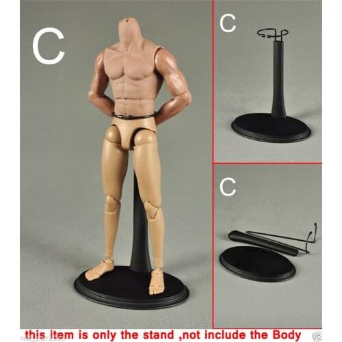 Hot Sales 1/6 Scale Steady Frame Model Stand Action Figure Accessories Black U-shape Adjustable Plastic Display Stand