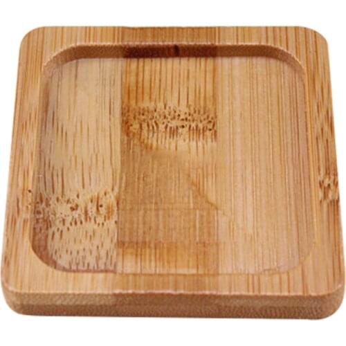 Planter Pot Bamboo Saucer Coaster Cup Mat Plant Saucer Flower Pot Bracket Made Of Bamboo And Wood Table Decoration Tea Set Tray
