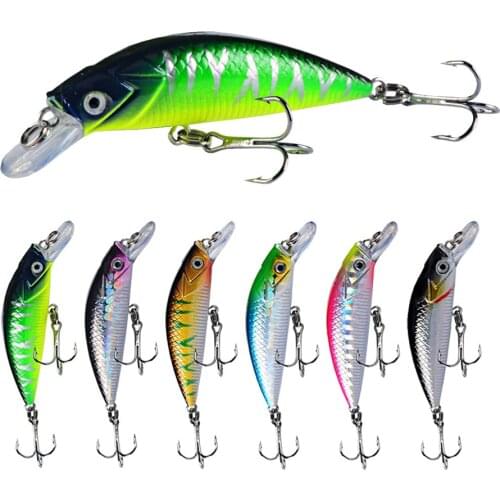 POETRYYI 1pcs Minnow Fishing Lures Wobblers 6cm 6g Sinking Artificial Plastic Bait Bass Crankbaits Carp Pike Fishing Tackle