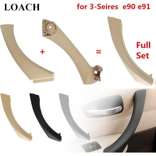 Full Set Interior Door Handles for BMW 3Series E90 E91 318 320 325 328 330 335 Part Inner Doors Panel Handle Bar Pull Trim Cover