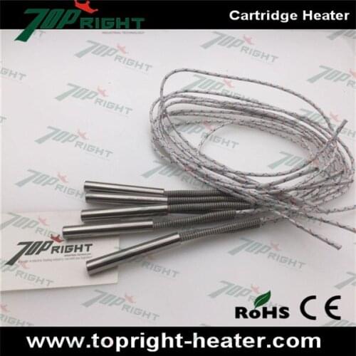 Direct Manufacturer 220v450w dia.8x90mm electric heater cartridge with 500mm wire length