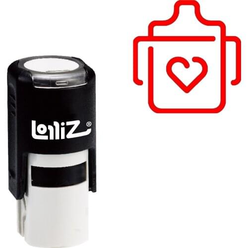 LolliZ Bottle 1 Self-Inking Rubber Stamp - Modern Symbol Series