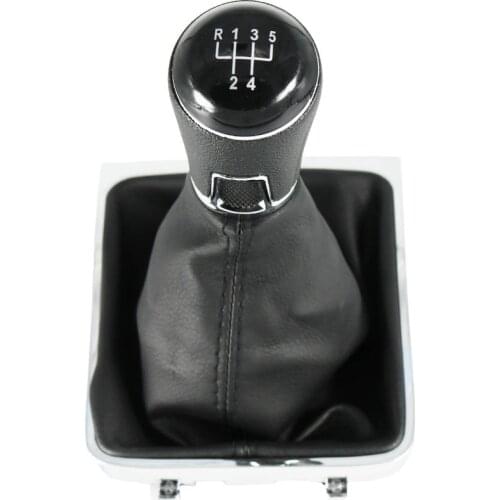 For VW Passat B7 Variant 2011 2012 2013 2014 2015 New 5 Speed Gear Stick Shift Knob With Leather Boo