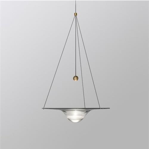 Modern LED Clear glass pendant lights home decor indoor lighting bedside lamp hanging restaurant light fixture bar room lamps