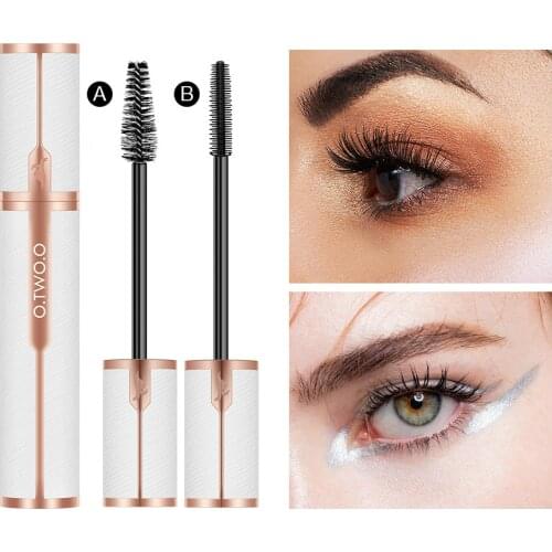 Mascara Waterproof 4D Silk Fiber Curling Volume Lashes Thick Lengthening Nourish Eyelash Extension High Quality Makeup