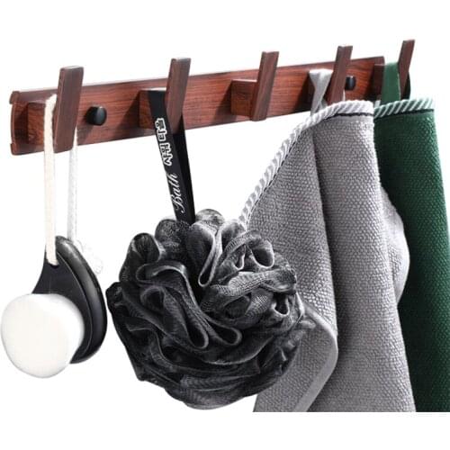 1Pc Fashion Space Aluminum Wall-mounted Robe Hook Rack Door Back Key Bag Towel Hanging Holder Bathroom Storage Shelf