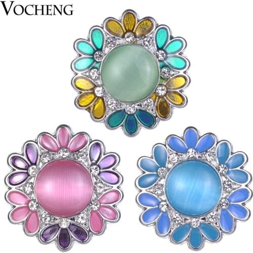 Vocheng Ginger Snaps Gemstone flower 3 Colors Interchangeable Jewelry Vn-1839