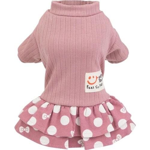 Winter Dog Clothes Dog Cat Dress Coat Thickened puppy clothing teddy poodle clothes Shirt for Dogs small pet