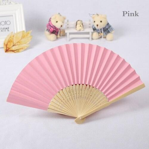 150pcs Wedding Favors Paper Folding Hand Fan Bride DIY Craft Fan for Guest Gift +DHL Free Shipping