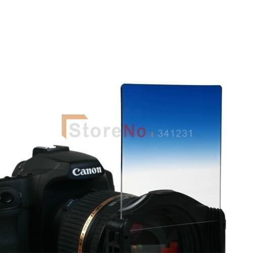 2PCS Gradual Blue square Color Conversion Filter for Cokin P Series