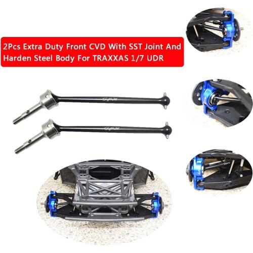 2Pcs Extra Duty Front CVD With SST Joint And Harden Steel Body For TRAXXAS 1/7 UDR RC Car RC Car Accessories RC Parts