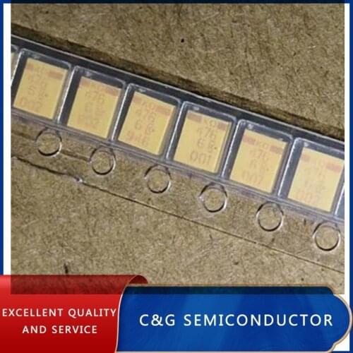 20PCS 6.3V 6V 47UF B 3528 1210 6 476 KO thin Polymer tantalum capacitor low ESR capacitors ZJ