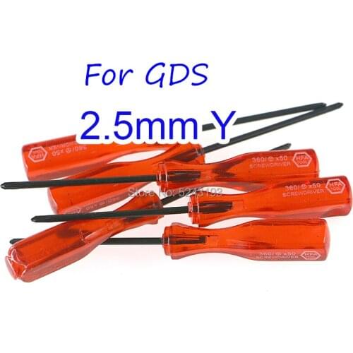 30pcs Triangular Tri Wing 2.5mm Y screwdrive for NDS 2.5mm Cross screwdriver For NDS NDSL WII Hand Tools Disassemble Screwdriver