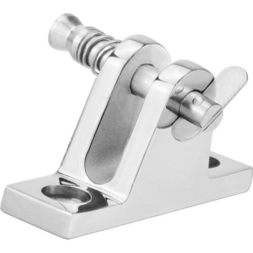 316 Stainless Steel Boat Bimini Top Deck Hinge With Quick Release Pin
