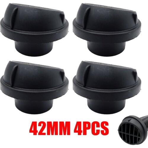 4pcs 42mm Car Heater Air Vent Outlet Diesel Parking Heater Duct Rotatable Black For Webasto Eberspacher Propex
