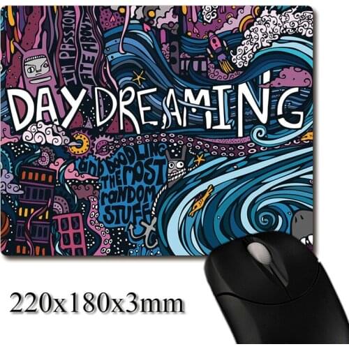 Abstract visual art painting printed Heavy weaving anti-slip rubber pad office mouse pad Coaster Party favor gifts 220x180x3mm