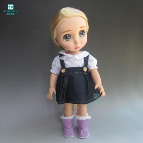 Dolls accessories fits 40cm fashion White shirt + denim skirt Cinderell dress Girls gift