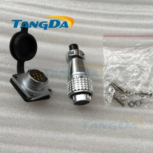 Tangda Aviation Plug connectors PLS16 P16 2 3 4 5 6 7 8 9 pin core P16mm Socket 2p 3p 4p 5p 6pin 7pin 8pin 9pin square flange A