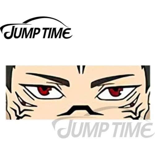 JumpTime 13 x 3.2cm For Sukuna Eyes Peeker Jujutsu Kaisen Car Sticker Graphics Windshield Graffiti Stickers VAN Decoration Decal