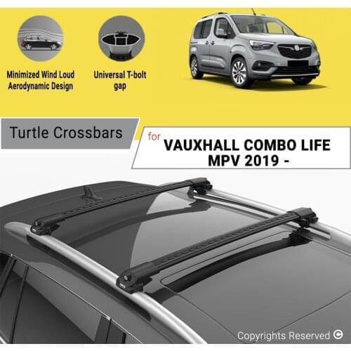 BARS FOR VAUXHALL COMBO E VAN 2019 ON ALUMINUM ALLOY SIDEBARS CAR ROOF RACK LUGGAGE CARRIER CROSSBAR