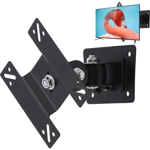 Besegad 14-24 inch LCD LED Screen Flat Panel VESA 75/100 TV Wall Mount Stand Bracket Holder Monitor Articulating Swivel Tilt