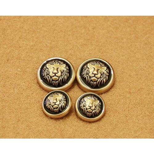 Free shipping 30pcs/lot golden lion black suit coat buttons high-grade refined metal buttons 18mm/23mm