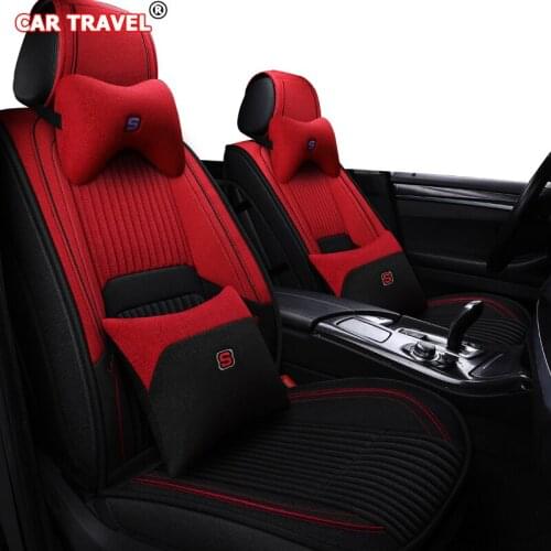 CAR TRAVEL universal car seat covers for ssangyong kyron mitsubishi pajero 4 3 fiat freemont honda accord 8 9 10 seat cover cars