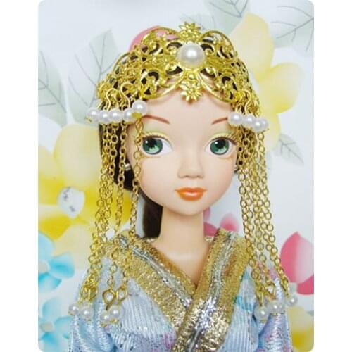 For 30cm chinese kurhn doll Traditional Earrings head decoration doll Necklace DIY Earrings Ornament Toy Jewelry