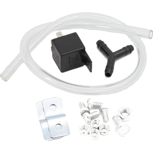 12V Dual Trumpet Air Horn - Premium Quality Stainless Steel Super Loud Powerful Train Car Van Truck Boat Air Horn - Black