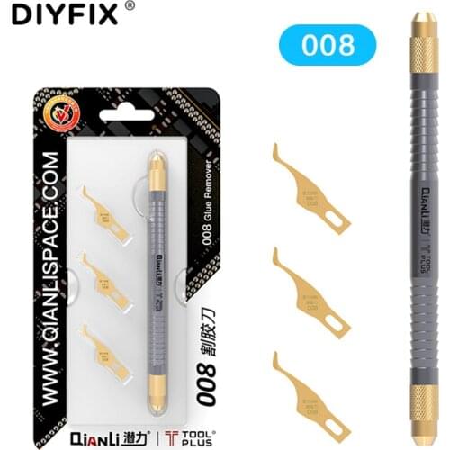 Qianli 008 009 Glue Remover Knief Chip IC BGA NAND CPU Edge Scraping Glue Shovel Black Glue Degumming Cleaning Knives RepairTool