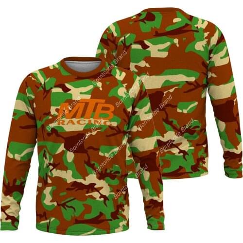 Camouflage MTB jersey Mountain Motocross Cycling Jersey Bicycle MTB Bike Clothing Sports Shirt Road Ride Top Downhill Jacket