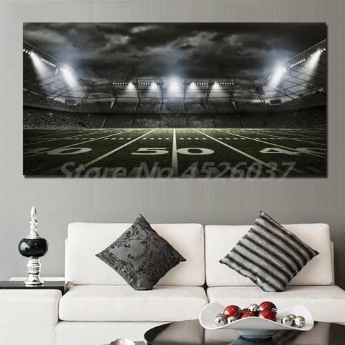American Football Stadium Rendering Canvas Prints Picture Modular Paintings For Living Room Poster On The Wall Home Decor
