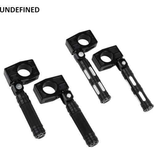 Highway Pegs 32mm 1-1/4" Black Foot Pegs Engine Guard Mounts Clamp for Harley Touring Road King Electra Street Glide XL 883 1200