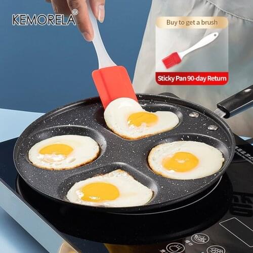 Four-hole Frying Pan Non-stick Kitchen Pot Pancake Burger Eggs Steak Ham Pancake Maker Cooking Multi-function Breakfast Tools