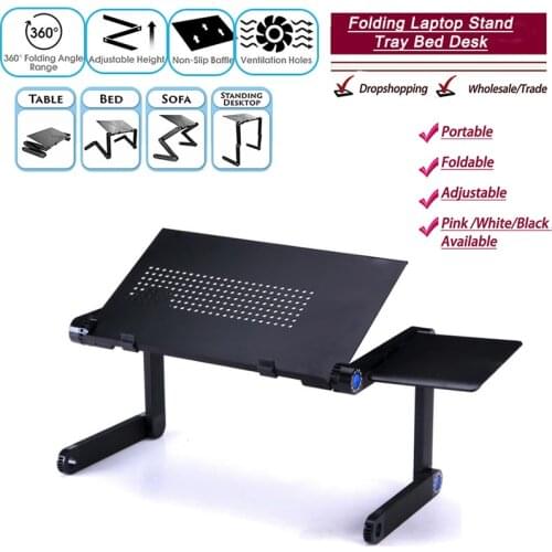 Furniture Desk For laptop Bed table Folding side table bed tray small lunch Table for laptop Laptop stand Room desks Book stand