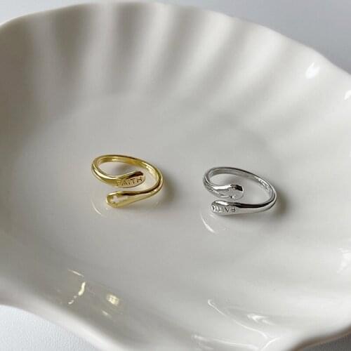 2021 New Minimalist Styles Open To Adjust Crucifix Geometry Ring for Woman Golden Couple Rings Gift Jewelry Wholesale Mens Rings