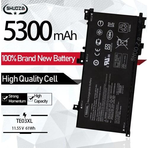 New TE03XL Laptop Battery For HP OMEN 15-bc011TX 15-bc012TX 15-bc013TX 15-AX015TX AX017TX TPN-Q173 HSTNN-UB7A 849910-850 SHUOZB
