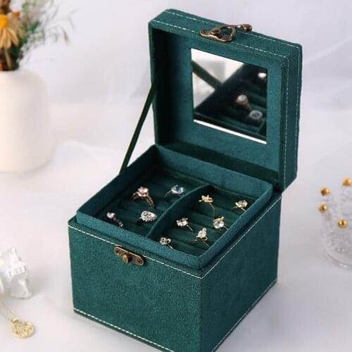 Portable Jewelry Storage Box European-Style Multi-Function Jewelry Accessories Gift Box Jewelry Display Holder Packaging Box