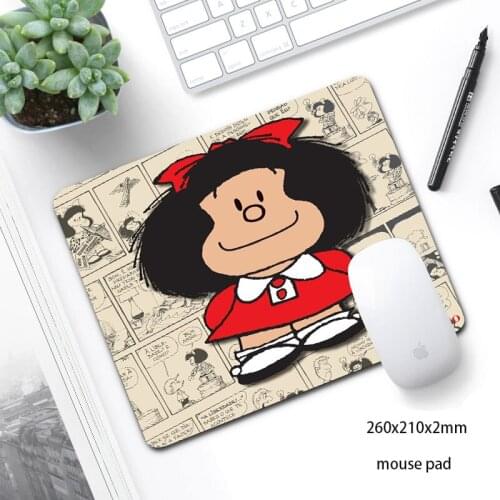 Promotion Russia Boy Pad Cartoon Mafalda Comfort Mouse Mat Gaming Mousepad Size for 260x210 Rubber Mouse Mats mouse pad gift