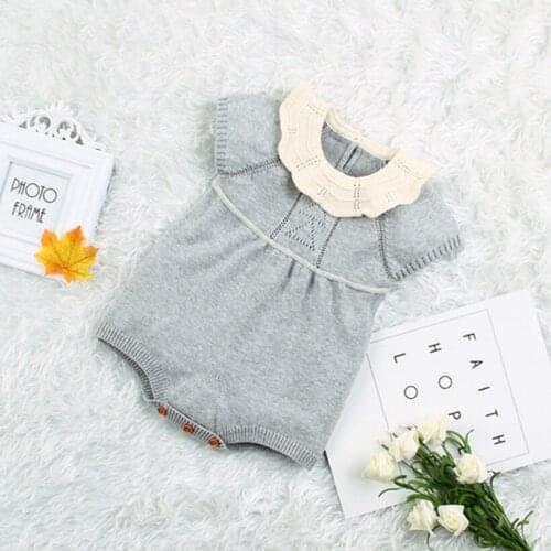 Knitted New born Baby Clothes Short Newborn Baby Girls Romper Cotton Infant Rompers For Boys Girls Toddler Jumpsuit Overalls