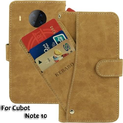 Vintage Leather Wallet Cubot Note 10 Case 6.51" Flip Luxury Card Slots Cover Magnet Phone Protective Cases Bags