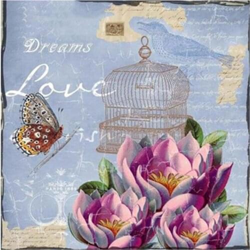 Yumeart Full Square Diamond Painting Flowers Picture of Rhinestones Diamond Embroidery Love Cross Stitch Diamond Mosaic Wall Art