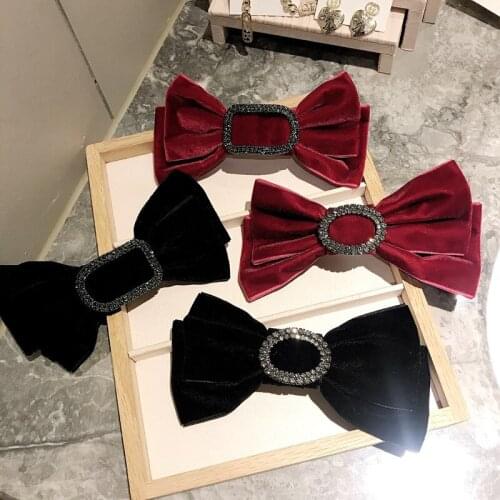 Women Elegant Fashion Bowknot Hair Clip Headdress Denim bow Simplicity Spring Clip Hairpin Headwear Hari Accessories