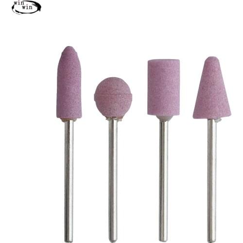Berbem 10pcs Power Tool Accessories Polished Metal Ceramic Carving Grinding Head Grinding Wheel Grinding Head Flint Aberdeen G