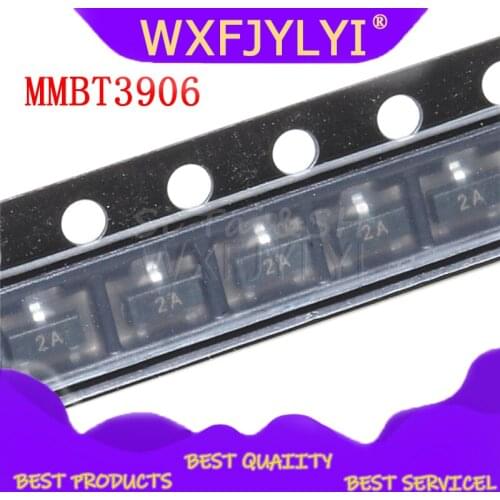 100PCS MMBT3906 2A 3906 MMBT3906LT1G 2N3906 200mA 40V SOT-23 PNP SMD Triod Transistor new and Original
