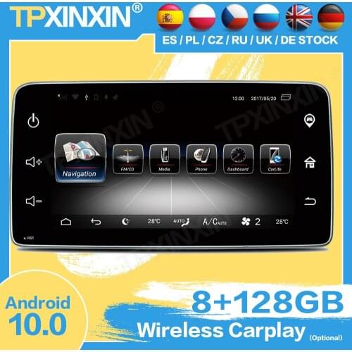 128G Carplay Radio Receiver Android For Mercedes Benz Smart 2015 2016 2017 Car Auto Audio Stereo GPS Navi Video Player Head Unit